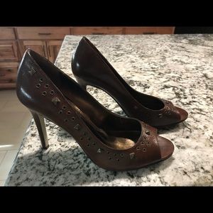 Enzo Angiolini leather studded heels